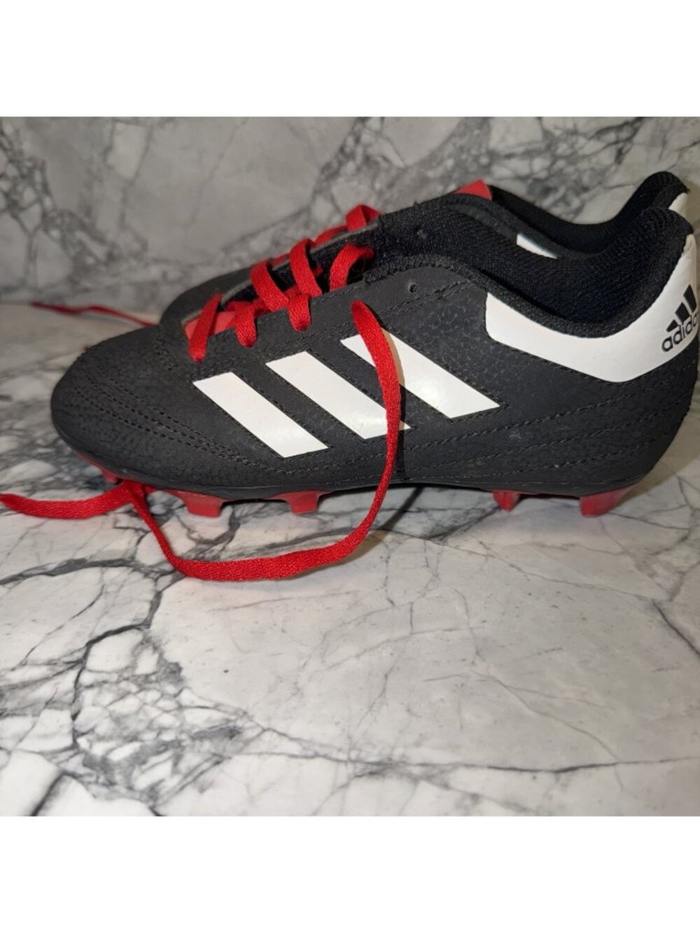 Adidas Youth 1Y Goletto VI FG Red Black Soccer Cleats Shoes G26367